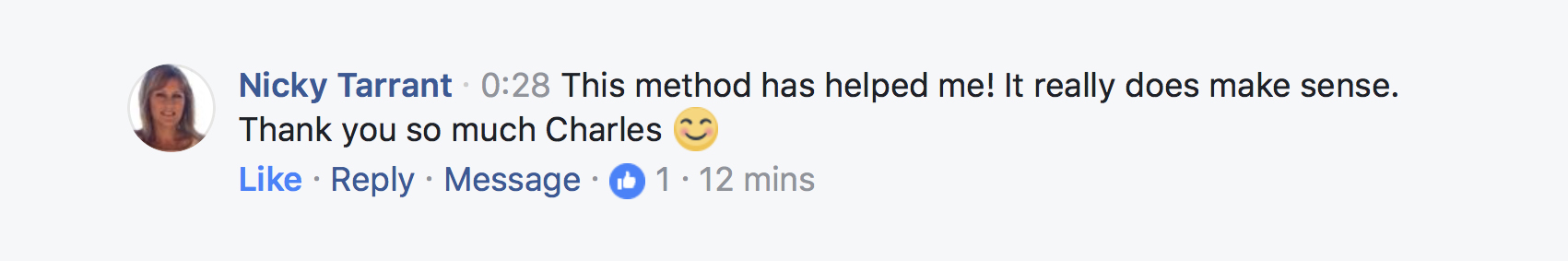 Client testimonial