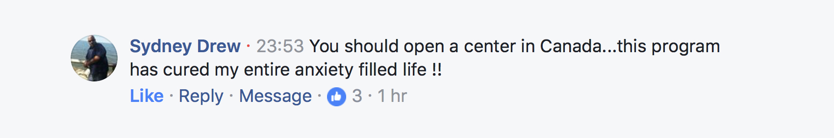 Client testimonial