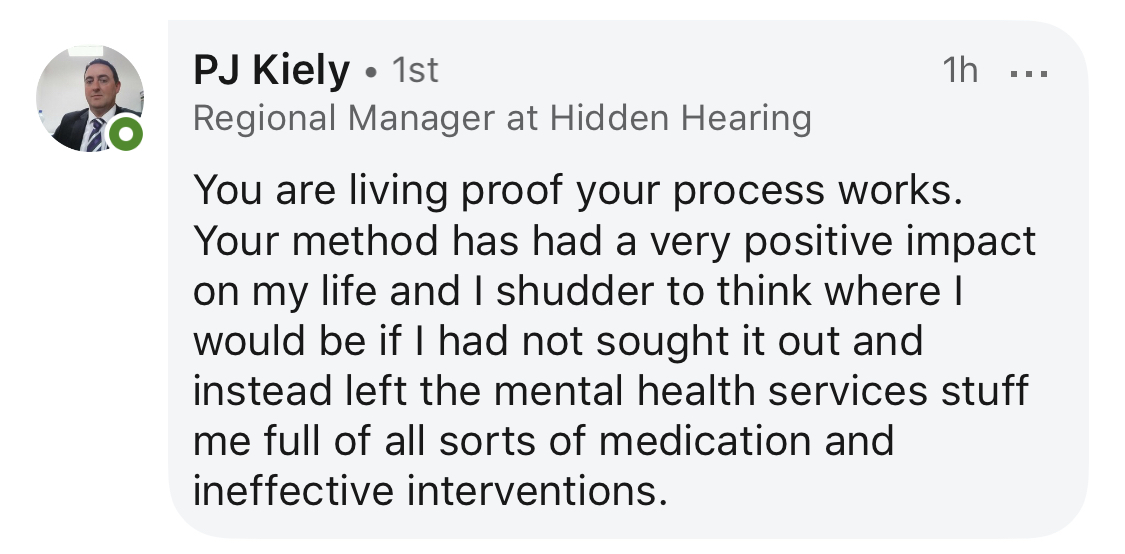 Client testimonial