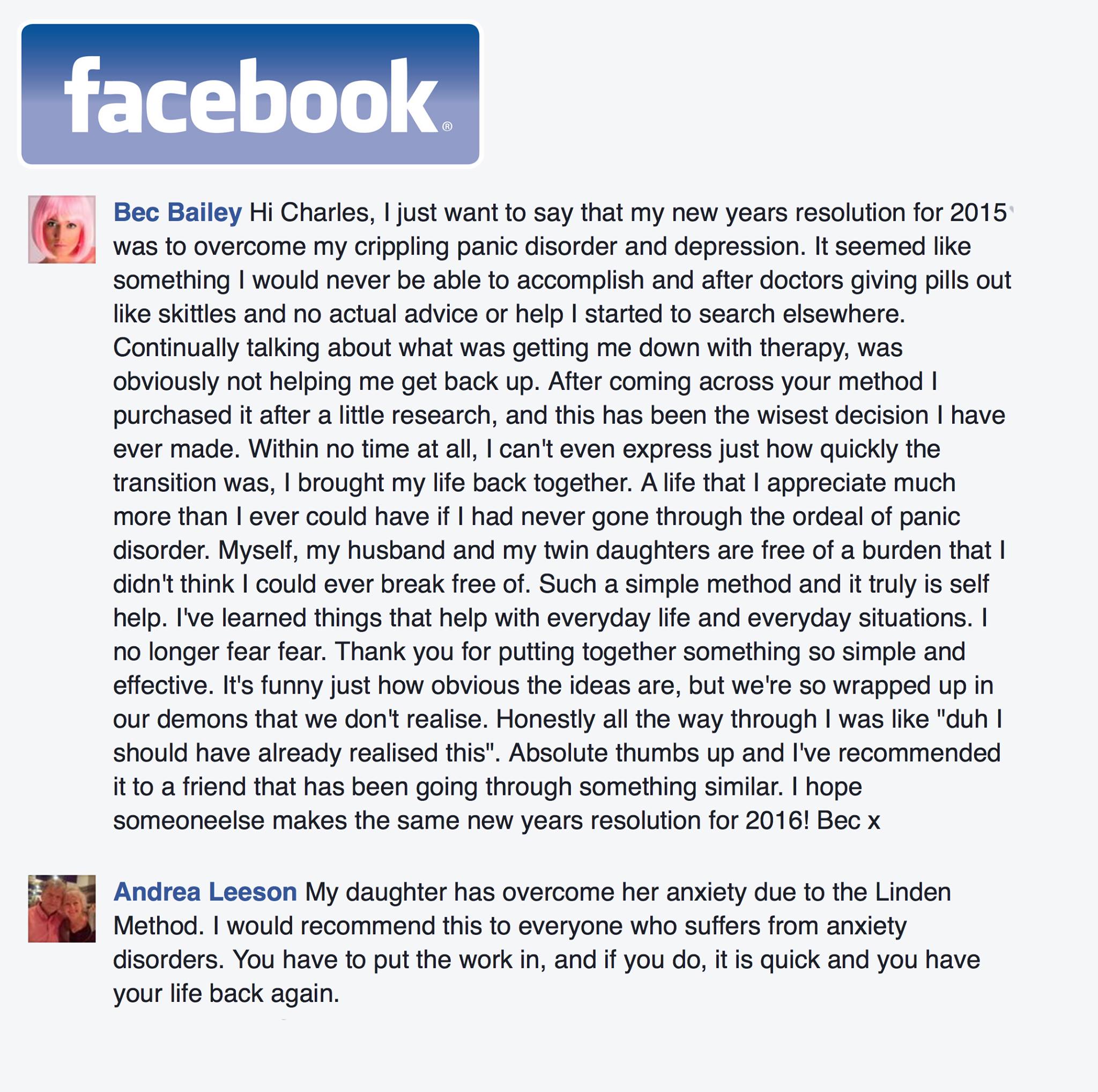 Client testimonial
